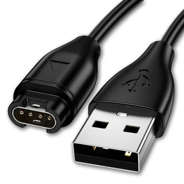 Garmin-lader for klokker – Hurtiglader – Universal – 1 stk. – Svart – 1 stk. – 1 stk. 1 Pcs