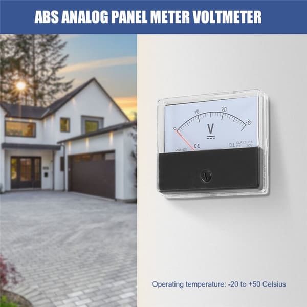 -670 Nøyaktighet DC 30V Analogt Panelmeter Voltmeter