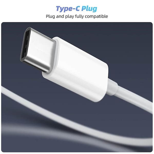 Trådbundna Hörlurar för iPhone 15 Pro Max In-Ear Hörlurar Typ-C Headset med Mikrofon Bas Stereo Headset Ej Bluetooth