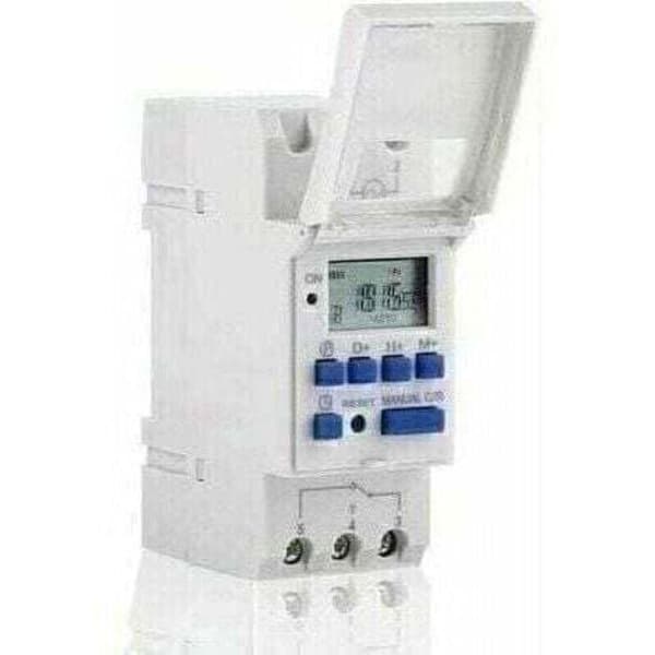 Digital Timer, 1st LCD-display Veckovis Programmerbar Elektronisk Tidsreläbrytare 16 på & 16 av Timer (220V).
