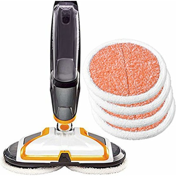 4-pack Kraftiga Skrubbmopp Ersättningsdynor för Bissell Elektrisk Hårdgolvsmopp 2039A 2124