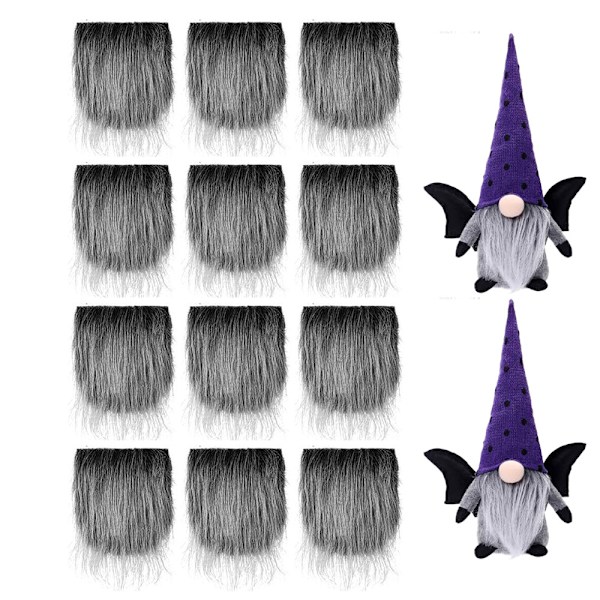 Rund träkula DIY handgjord dvärg dvärg prydnader ny produkt Frost gray (long hair)