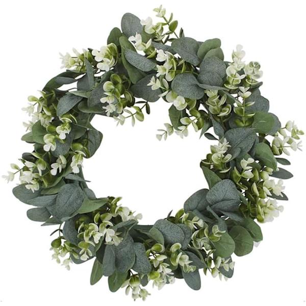 Eucalyptus konstgjorda kransar Dörrkrans Gröna blad Krans Eas