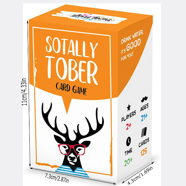 Täysenglantilainen Aikuisten Juomapelikorttipeli Sotally Tober deer head