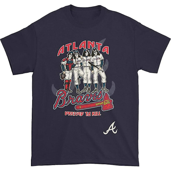 KISS Atlanta Braves Dressed To Kill T-Shirt M