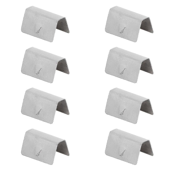 8/12 kpl Auton tuuli- ja sadeohjain kanava Ruostumaton teräs Kiinnitysklipsit Sopii Heko G3 8kpl 8pcs