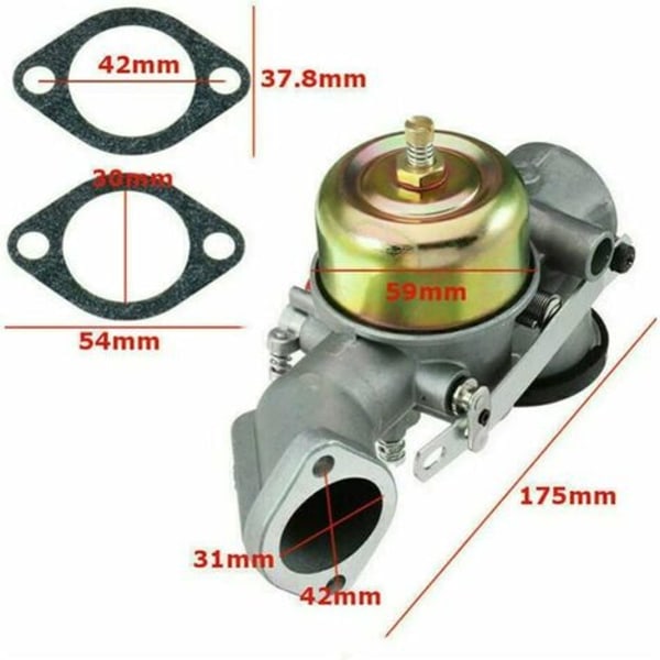 Kaasutin moottorille Briggs Stratton 491026/281707/491031 12hv