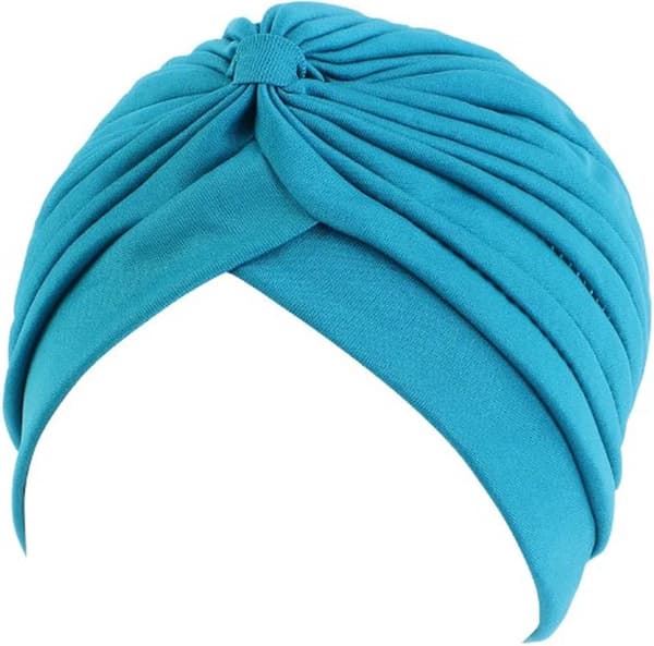 Hijab - Hodeplagg - Cellegiftlue - Islamsk - Turban - Lue - Blå