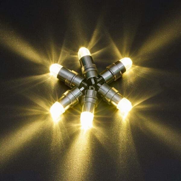 24 Mini LED Batterilamper Varmhvit for Papirlanterner