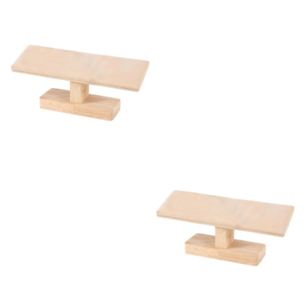 1/2 Bærbar Ur-Displaystativ Smykkeholder til Soveværelse Gul 20 x 6 x 8cm