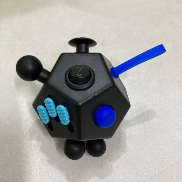 Anti-Stress Cube Legetøj til Angstlindring og Depressionsterapi, Leksak A6 black blue