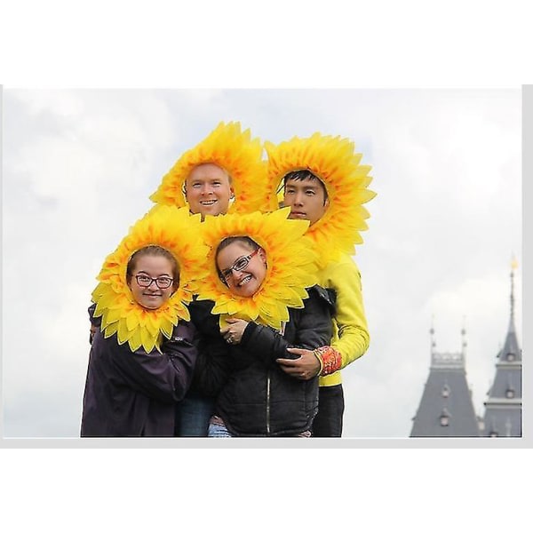 Solros huvudbonader Roliga prestanda rekvisita Hatt Party Festival Games