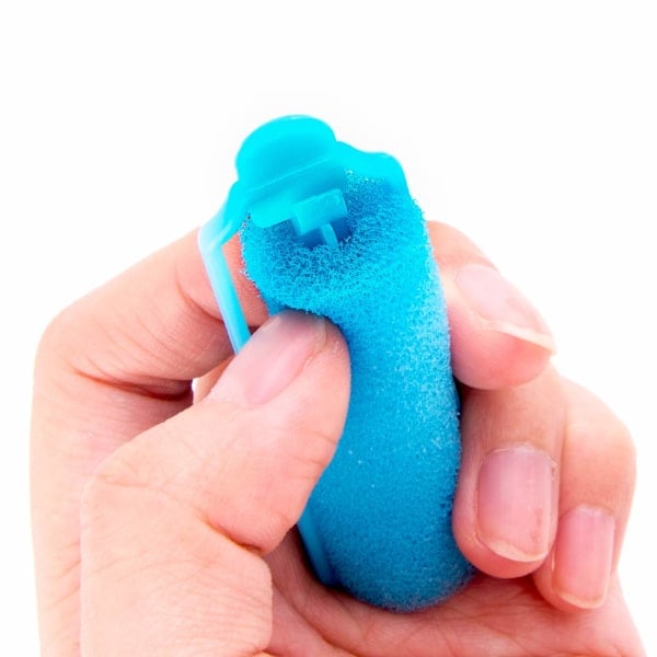 Skumsvamp hårruller til frisering 3 cm tan 48 stk