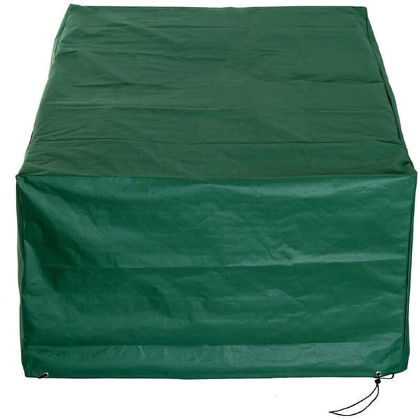 Vattentätt skydd för rektangulära trädgårdsmöbler 210L x 140B x 80H cm grön