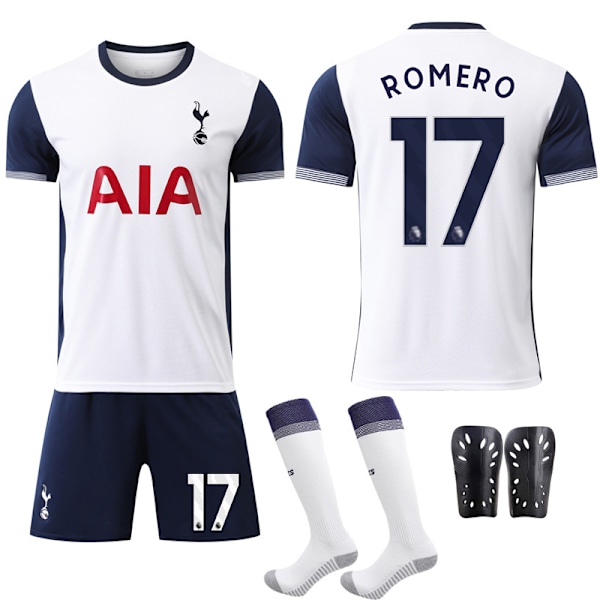 Tottenham Hotspur Hemmafotbollströja 2024-25 NO.17 NO.17 with socks+protective gear #24