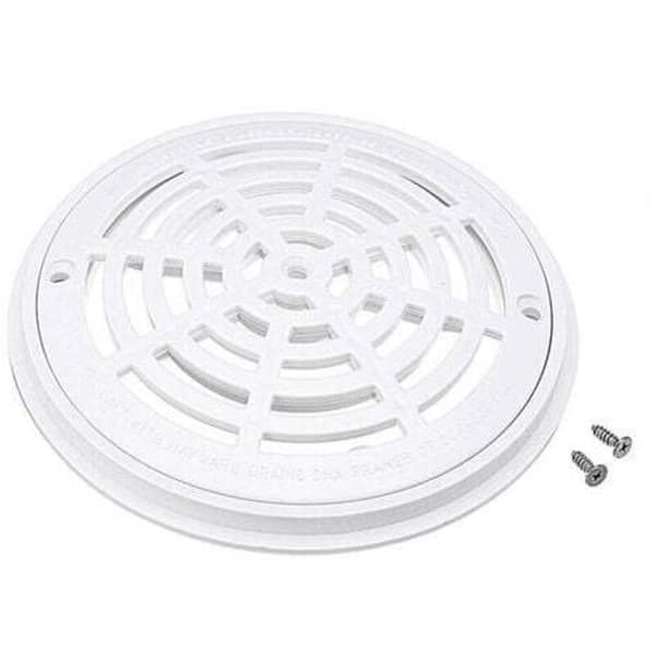 Pool Drain Galler Rund Botten 18 x 20,3 cm Vit