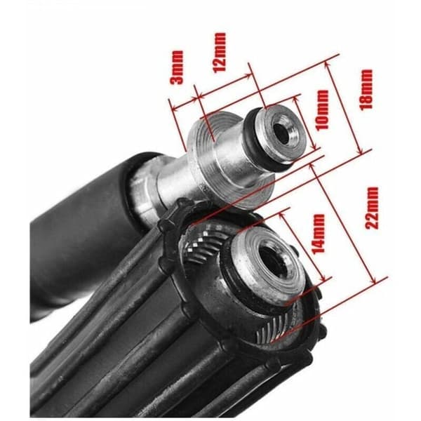 8M Grå Högtryckstvättslang, Kompatibel med Karcher K2, K3, K4, K5