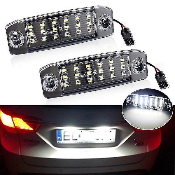 2x for Hyundai Kona I40 Cw Sonata Vi Sonata 10 Sonata Yf 10my Gf 10 for Kia Sportage bil LED skiltlys nummerlamper