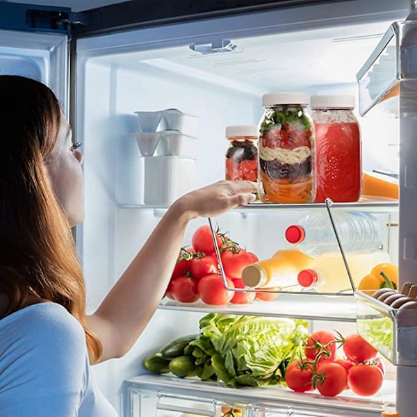 18-pack plast Regular Mouth Mason Jar Lock för bollar, Kerr och mer livsmedelsklassad vit plast