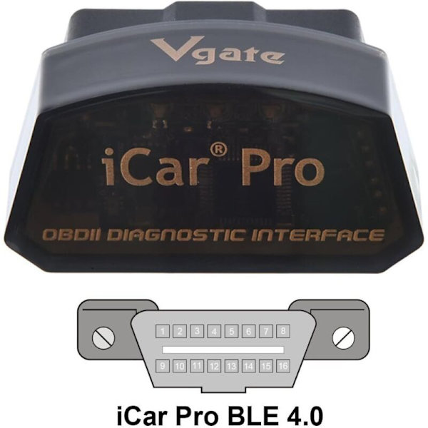 iCar Pro OBD2 Bluetooth 4.0 BLE Skanner Kompatibel med Android iOS