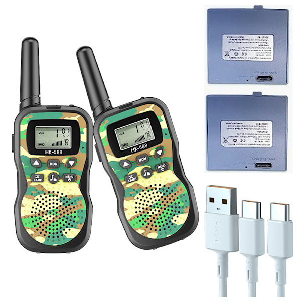 Lasten walkie-talkie lelu walkie-talkie käsikäyttöinen langaton viestintä Camouflage green