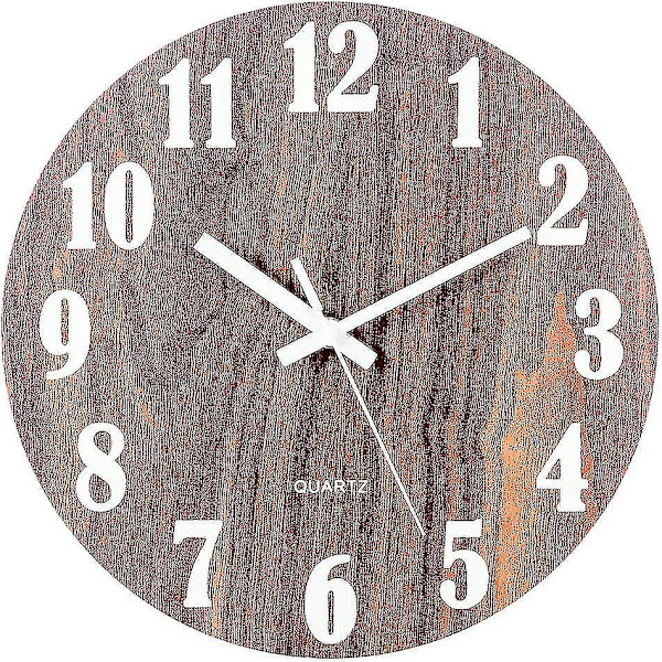Lysande väggklocka, modern dekorativ, tyst väggklocka, stor urtavla med 30 cm536