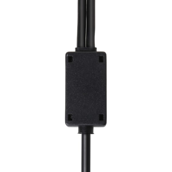 Svart flygheadset-adapter för buss XLR till GA (dubbelkontakt) Pilotheadset-adapter