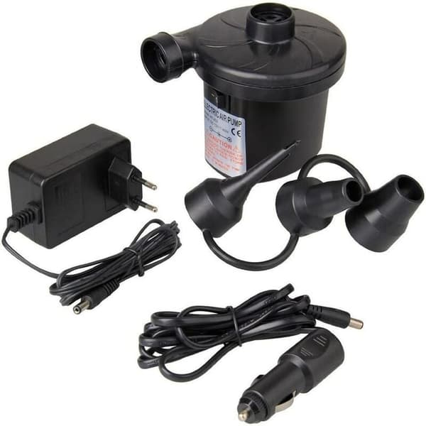 Sähköinen ilmapumppu, 150W, 220V, AC/12V DC, musta