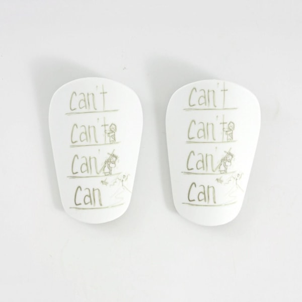 1 par mini benskinner Fodbold benskinner XSWHITE WHITE XSWhite White XS