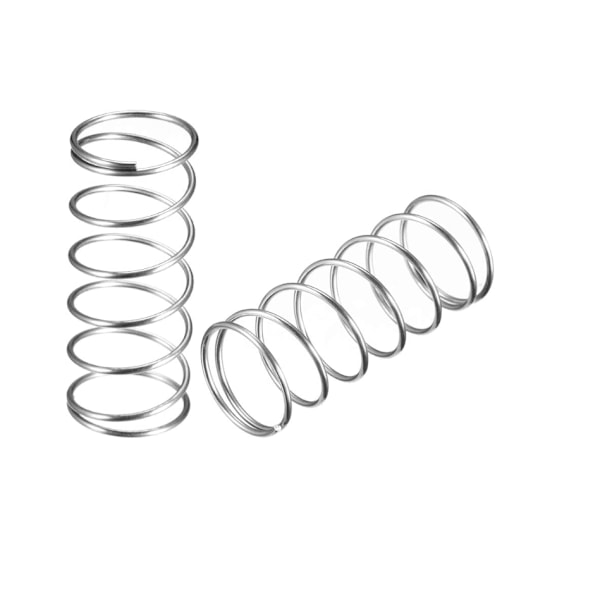 Tryckfjädertråddiameter 0,039\", OD 0,63\", fri längd 1,57\" Långsträckt stålfjäder 10 st