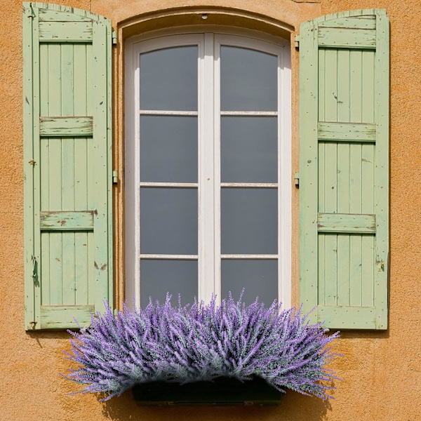 12 knippen falska blommor konstgjord lavendel faux