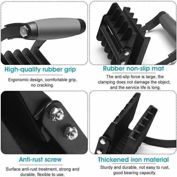 Gipsplade Løfter Gorilla Gripper Panelbærer til Krydsfiner Sort Ergonomisk Pladeløfter
