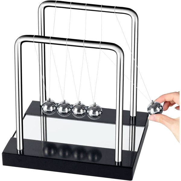 Newtons pendel, stor Newtons vugge 18 cm pendel Newtons kuler Newtons sving Vitenskapsspill Kontorpultdekorasjon