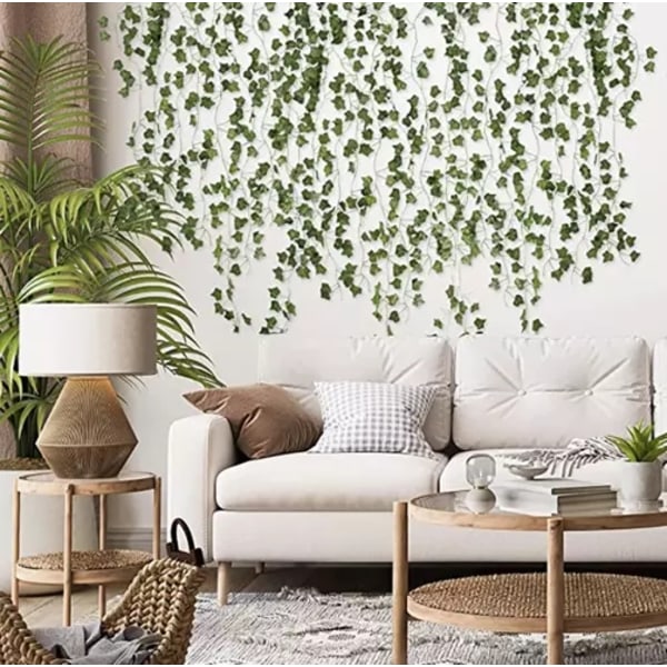 2 m Lång Murgrönsgirlang - 25 m Längd för Dekorationer Green Green