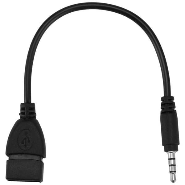 USB-stik, 3,5 mm jackstik til lyddata og opladningskabel
