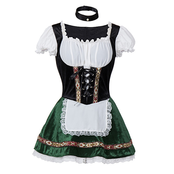 Oktoberfest-asu Karnevaali Juhla Olut Asu Tyttö Mekkosetti 31644 green 3XL