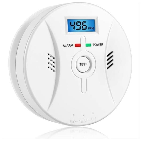 Kolmonoxiddetektor med LCD-skärm 85 dB Alarm Batteridriven CO-sensor