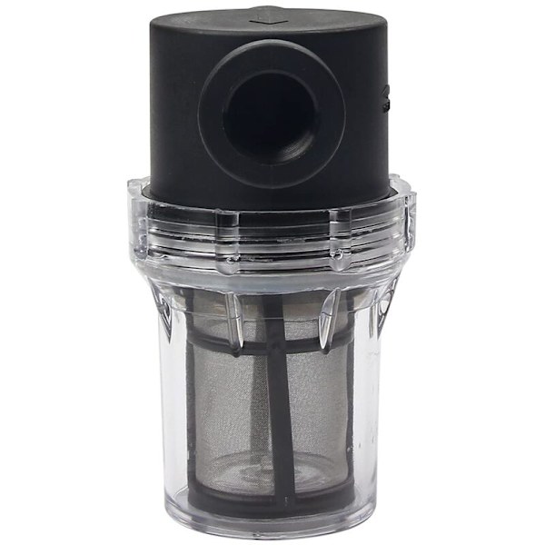Pipelinefilter, 1/2\" vandpumpefilter med 80mesh rustfrit stålskærm, inline meshfilter til havevanding