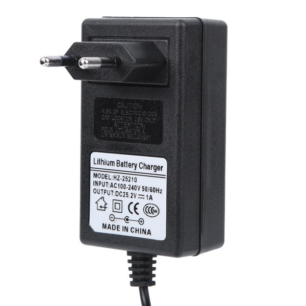 Bärbar plastbatteriladdare Adapter Tillbehör för Fascia Gun 100-240VEU 25.2V