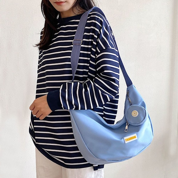 Crossbody-väska för dam, axelväska, kompakt design blue