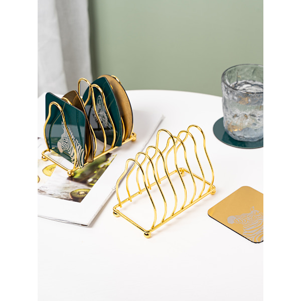 Lys luksus stil underlag oppbevaringsstativ hylle te underlag holder hylle isolasjonspute gryteholder kjøkken smidd jern bestikkstativ small 1pc