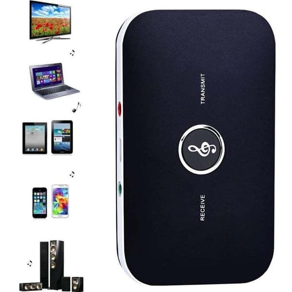 Rt-B6 2-i-1 Bluetooth Transmitter og Receiver Trådløs Lydadapter med 3,5 mm Audio HiFi Audio til Smartphone-TV-PC..