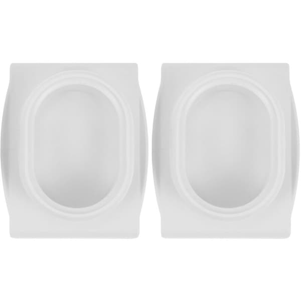 2-pack Universal Mathållare för Skärmaskin, Vit - Kompatibel med Olika Märken