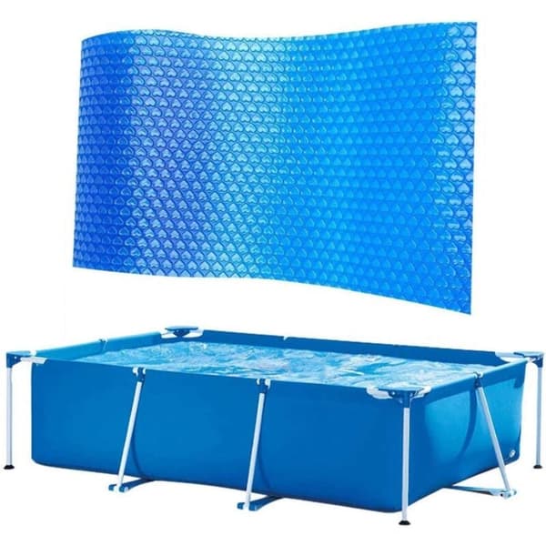 Solar Pool Cover 220cm x 150cm Termisk isoleringsdæksel til udendørs swimmingpools