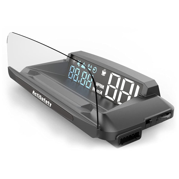 Bil Head Up Display, HUD GPS Multifunktionel Digital Bil Speedometer Smart Gauge KMH/MPH Tid Højde Universal