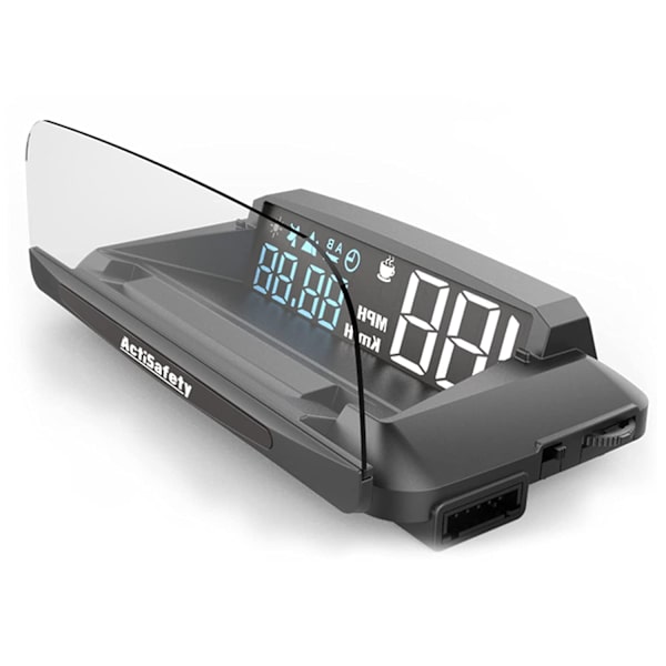 Bil Head Up Display, HUD GPS Multifunktionell Digital Bilhastighetsmätare Smart Gauge KMH/MPH Tid Höjd Universell