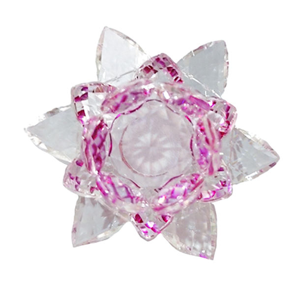 60 mm kvarts krystal lotus blomst håndværk glas figurer gave Lilla
