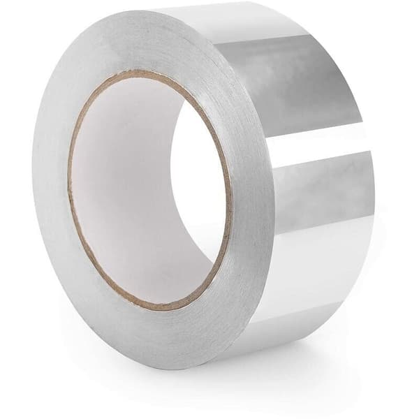 Aluminiumfolietejp - 5cm x 50m rulle, högtemperaturisoleringstejp för HVAC ventilationsförsegling