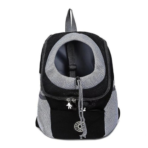 Resa Pet Dog Carrier Valp Travel esh Ryggsäck Bärbar främre axelväska Black M Black M