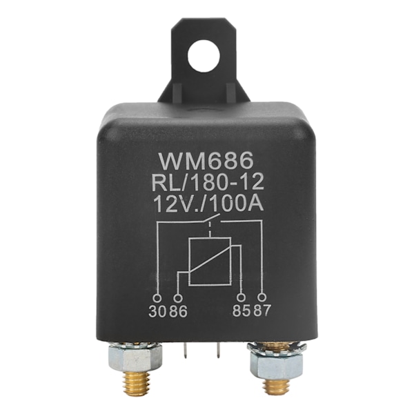 WM686 100A Normalt åbent kraftigt bilstarterrelæ til styring af batteri TIL/FRA RL/180 DC 12V